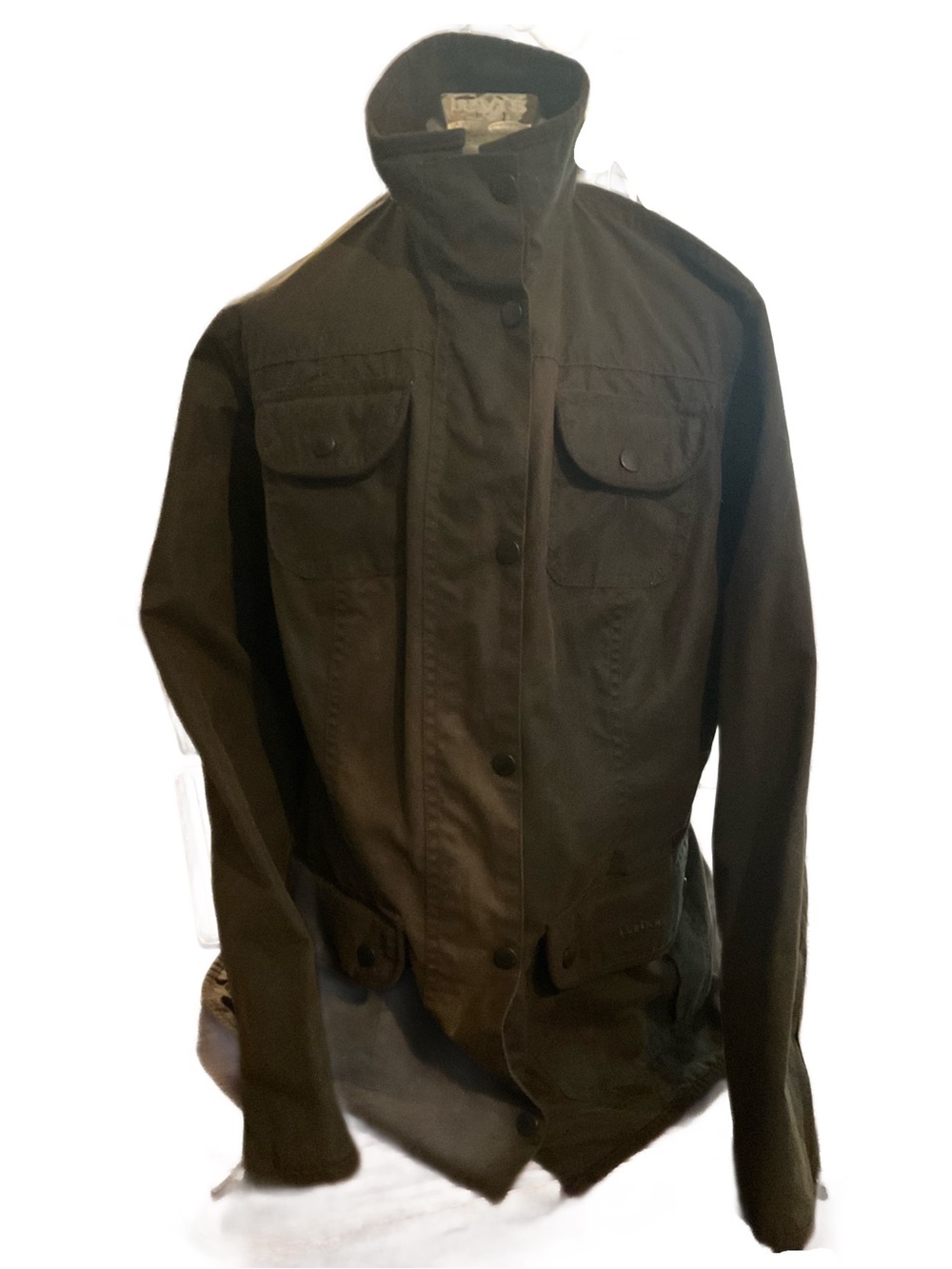 Barbour Dark Olive Military-Style Field Jacket